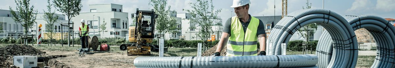 Rehau District Heating Pipe Installation