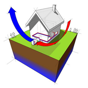 Air Source Heat Pump Illustration