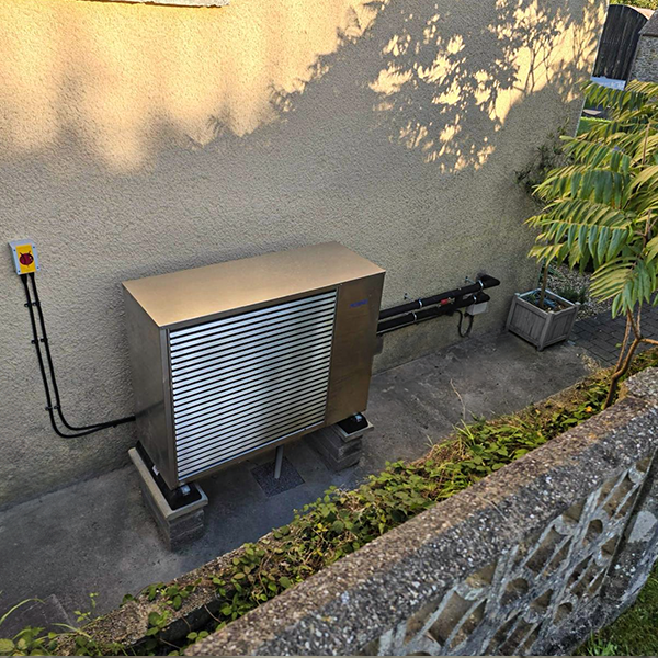 ACOND install, new air source heat pump