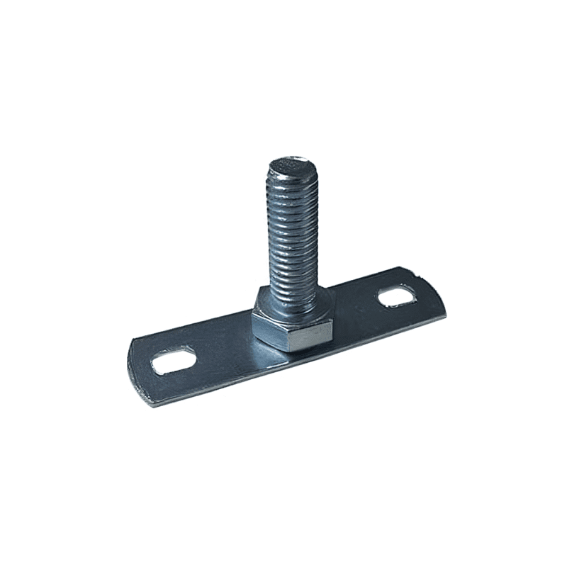 Male M10 BZP back plate