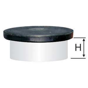 Manhole PE cover with thermal insulation: H = 100 mm,