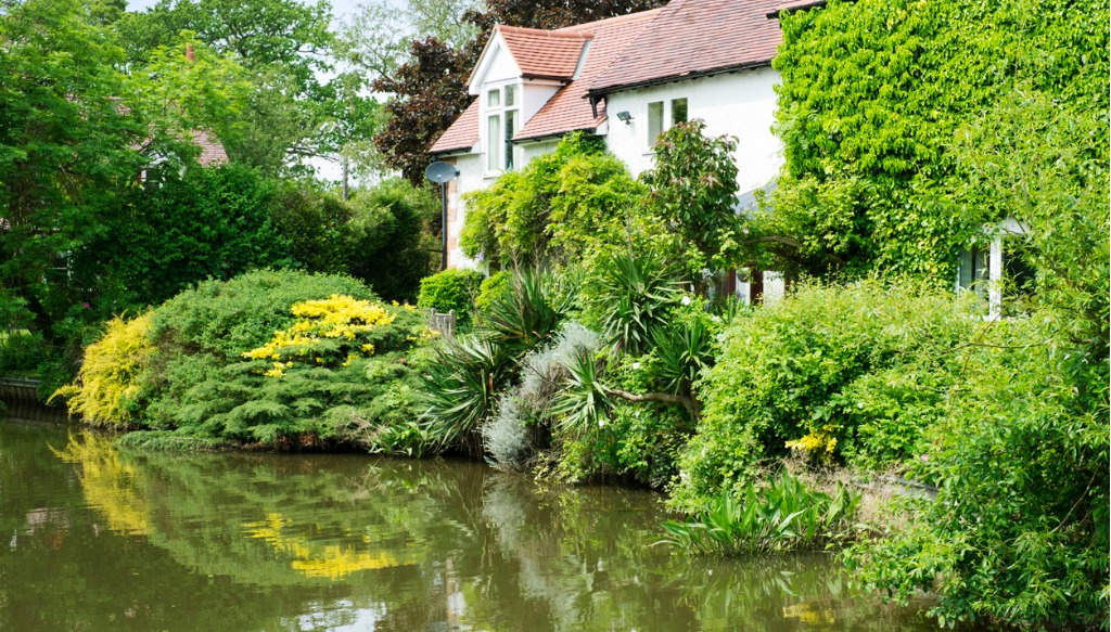 A building beside an accessible surface-water source