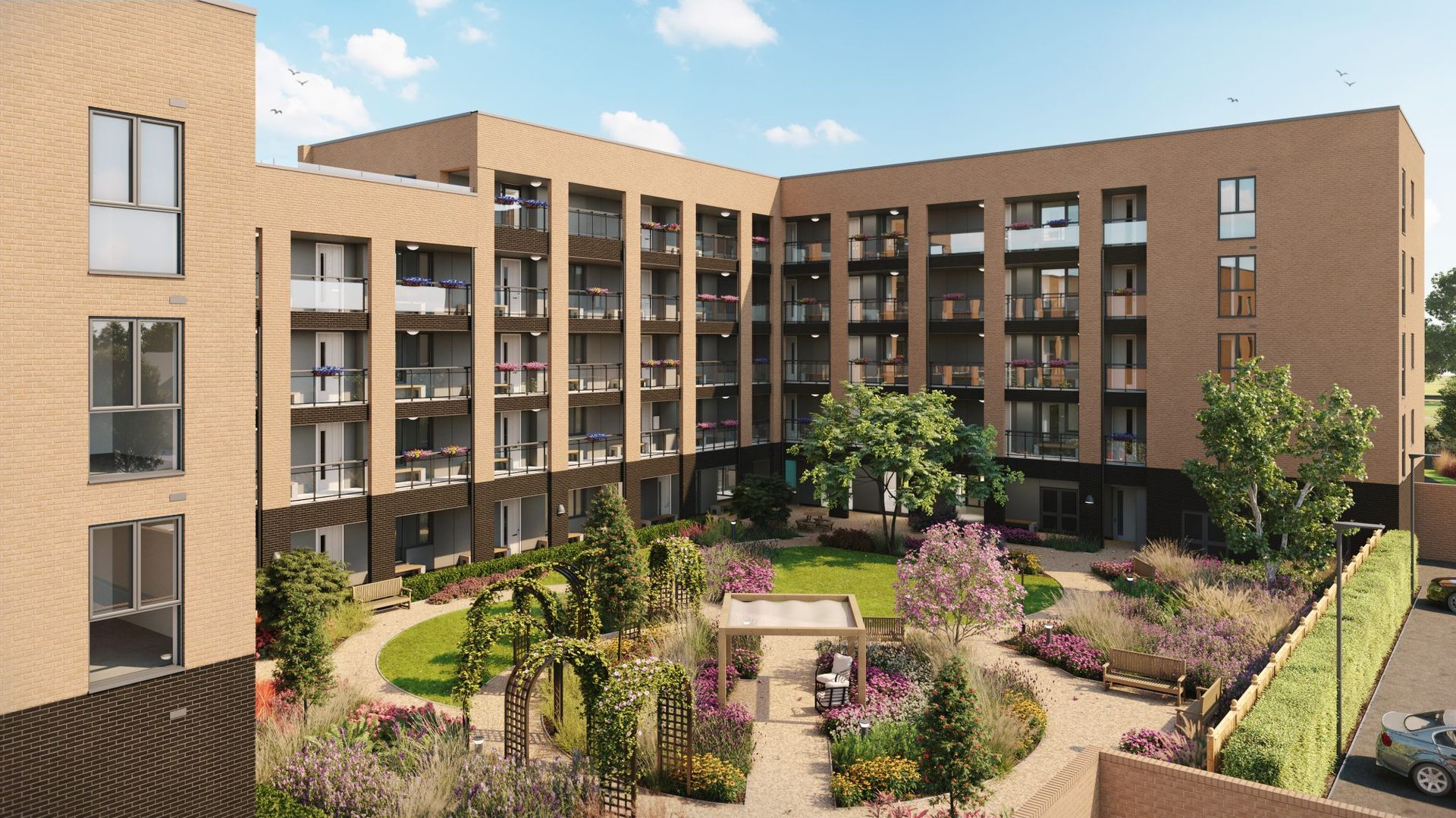 Architectural visual of the Addison House apartment development in Cardiff