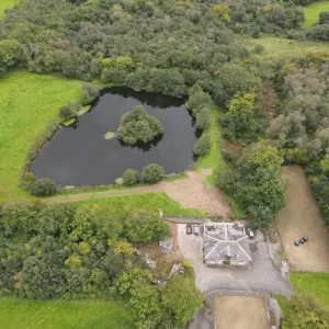 Lake used by a Thermal Earth closed-loop collector system in Carmarthenshire