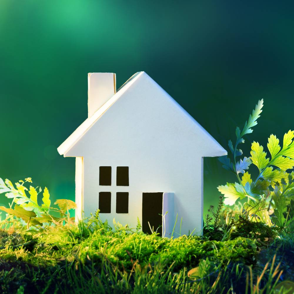 Diagram showing how solar PV system works with inverter and grid connection