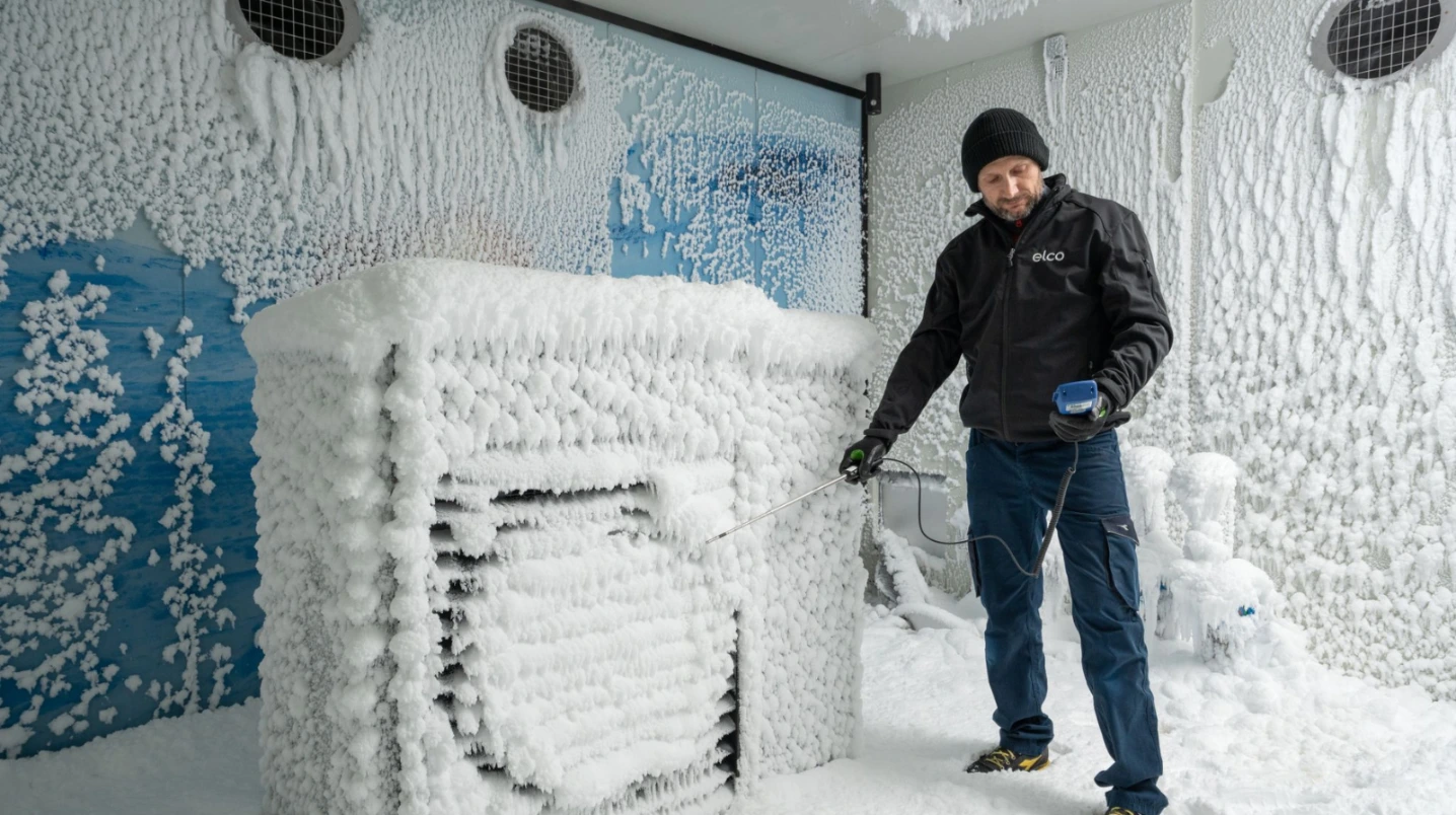 Air source heat pump in freezing conditions