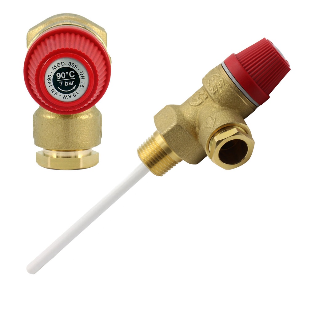 [309473CST] Caleffi T&P Valve 1/2-15mm 7bar
