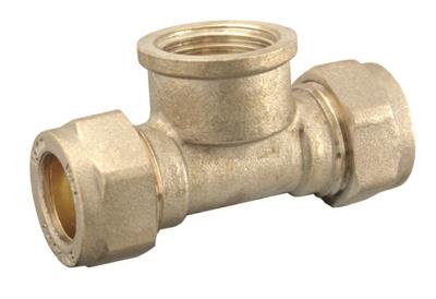 COMP 22mm x 22mm x 3/4" Reducing Tee CxCxFI