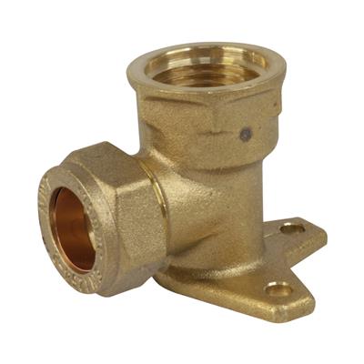 COMP 22mm x 3/4" Wall Plate Elbow