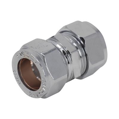 COMP 28mm Straight Coupling CHROME