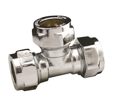 [CCET-15] COMP 15mm Equal Tee CHROME