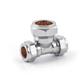 COMP 22mm x 22mm x 15B Reducing Tee CHROME