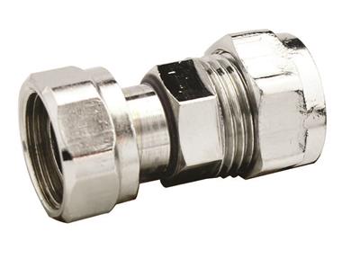[CCSTC-15D] COMP 15mm x 1/2" Straight Tap Connector CHROME