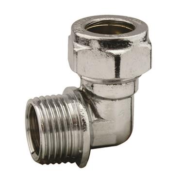 [CCEAM-22E] COMP 22mm x 3/4" Elbow MI CHROME