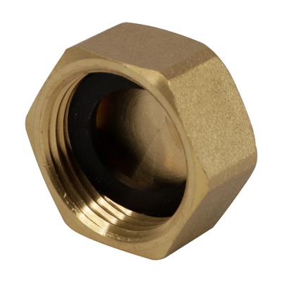 [BRBCWS-E] THREAD 3/4" Brass Fitting Blanking Cap & Washer