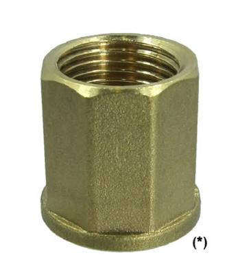 THREAD 1/2" Octagonal Socket BRASS Heavy Pattern