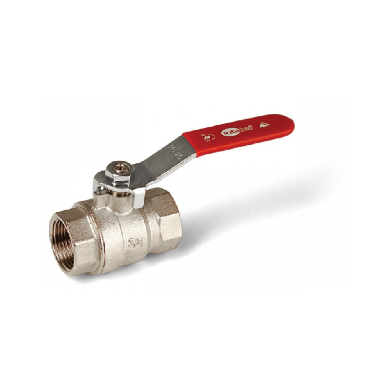 [AI-171R08] Lever Ball Valve Red Handle 1 1/2