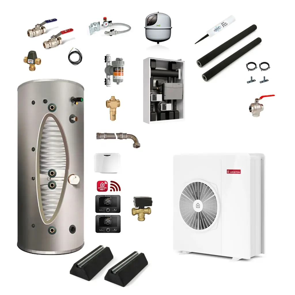 [AR-N8P] Ariston Nimbus Pocket 8kW - 200l Cylinder 2 Zone Hydraulic Module